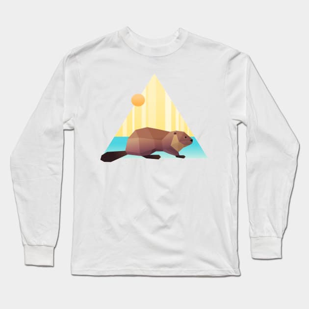 Raccoon Long Sleeve T-Shirt by Brainable ART